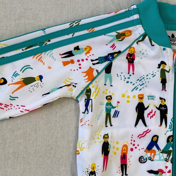 ✨ Adidas Baby Kids Superstar Tracksuit Sweat Pants Zip Jacket Set Sz. 6 Months - Picture 5 of 16